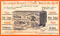 Anheuser Busch ad 1890