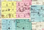 1886 Terra Haute fire map